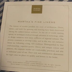 Martha Stewart napkins